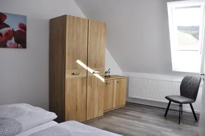Ein Bett oder Betten in einem Zimmer der Unterkunft Ferienbauernhof Brandt