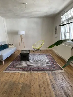 Ein Bett oder Betten in einem Zimmer der Unterkunft Schöne Apartments auf dem Weingut Schätzel