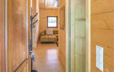 Ein Bett oder Betten in einem Zimmer der Unterkunft Amazing Home In Merzalben With Sauna