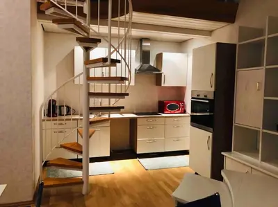 Küche/Küchenzeile in der Unterkunft Große, helle Wohnung für bis zu 6 Personen