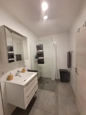 Ein Badezimmer in der Unterkunft Ferienwohnung Hanek