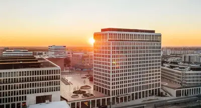 Blick auf den Sonnenuntergang/Sonnenaufgang von des Hotels aus oder aus der Nähe