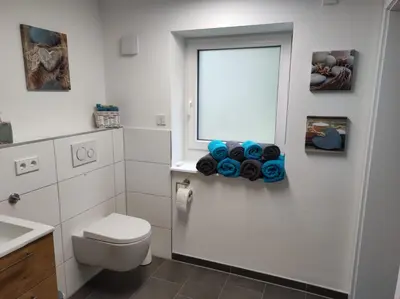 Ein Badezimmer in der Unterkunft Weinseelig14