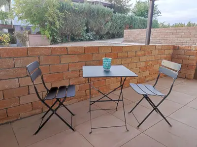 Ein Balkon oder eine Terrasse in der Unterkunft Weinseelig14