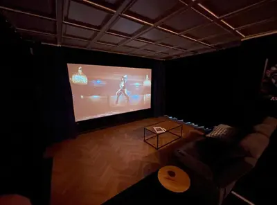 TV/Unterhaltungsangebot in der Unterkunft Private Spa Lodge Odenwald