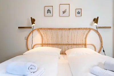 Ein Bett oder Betten in einem Zimmer der Unterkunft Ferienwohnung - a75777