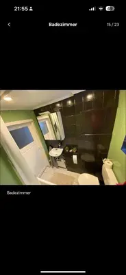 Ein Badezimmer in der Unterkunft Monteurszimmer in Heppenheim Kirschhausen