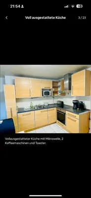 Küche/Küchenzeile in der Unterkunft Zimmer für 2 Monteure in Heppenheim Kirschhausen
