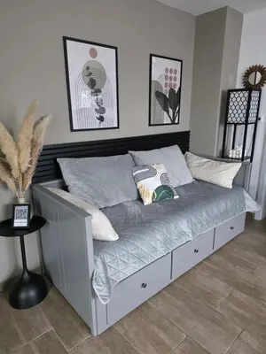 Ein Sitzbereich in der Unterkunft Tiger Apartment