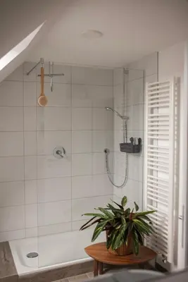 Ein Badezimmer in der Unterkunft Altbau Appartement - klein aber oho