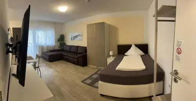 TV/Unterhaltungsangebot in der Unterkunft Sleep & Living FeWo Forst