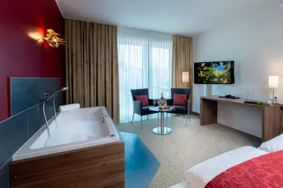 TV/Unterhaltungsangebot in der Unterkunft Weingut Schreieck VINOTEL & GUTSHAUS