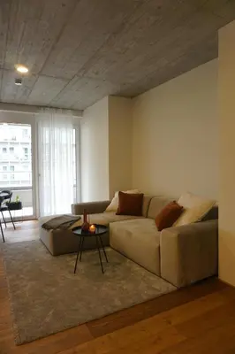 Grundriss der Unterkunft Schönes Neubau Serviced-Apartment mit Parkplatz