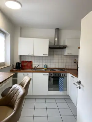 Küche/Küchenzeile in der Unterkunft Moderne Wohnung in Mannheim