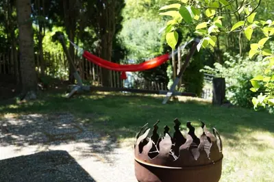 Ein Garten an der Unterkunft Räuberlager 15