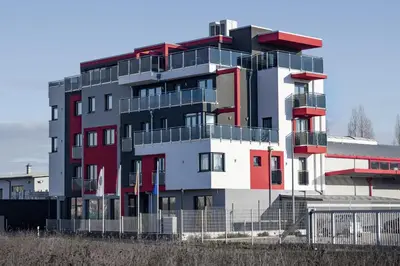 Das Gebäude in dem sich das Hotel befindet