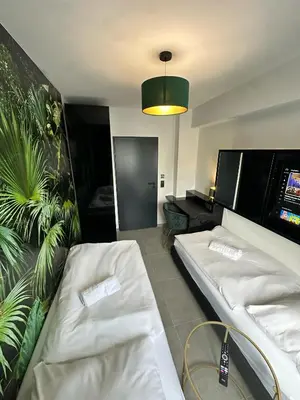 Ein Bett oder Betten in einem Zimmer der Unterkunft EasyLiving Darmstadt