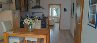 Küche/Küchenzeile in der Unterkunft Komfortferienwohnung Zentrum