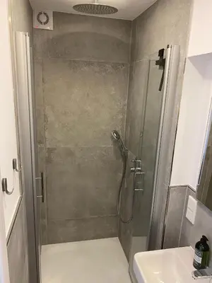 Ein Badezimmer in der Unterkunft Ferienwohnung Schleifnest