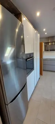 Küche/Küchenzeile in der Unterkunft Große tolle 4 Zimmer Ferienwohnung im Herzen des Odenwaldes