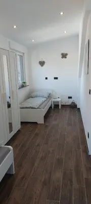Ein Bett oder Betten in einem Zimmer der Unterkunft Große tolle 4 Zimmer Ferienwohnung im Herzen des Odenwaldes