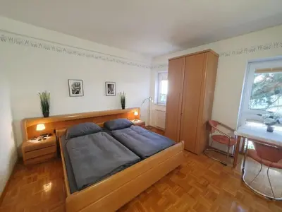 Ein Bett oder Betten in einem Zimmer der Unterkunft App 24 Gästehaus Zwingenberg