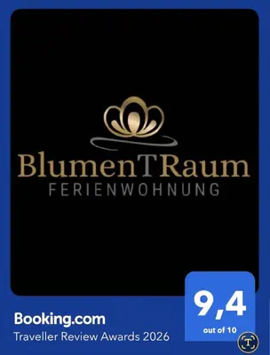 Ein Zertifikat, Auszeichnung, Logo oder anderes Dokument, das in der Unterkunft Blumen(t)raum Ferienwohnung 3 ausgestellt ist