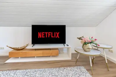 TV/Unterhaltungsangebot in der Unterkunft Blumen(t)raum Ferienwohnung 3