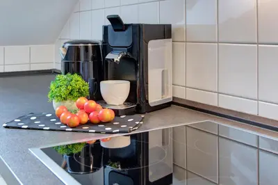Küche/Küchenzeile in der Unterkunft Blumen(t)raum Ferienwohnung 3