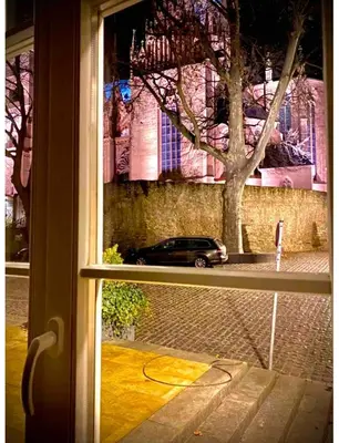 Ein Balkon oder eine Terrasse in der Unterkunft Altstadt pur! An der schönen Katharinenkirche