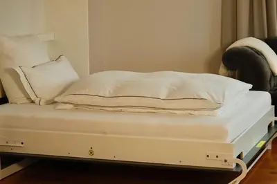 Ein Bett oder Betten in einem Zimmer der Unterkunft Modern holiday apartment in the heart of Klingenmünster