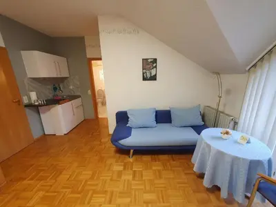 Ein Sitzbereich in der Unterkunft ABM Apartment 37