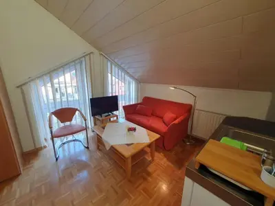 Ein Sitzbereich in der Unterkunft ABM 2-Zimmer-Suite Apartment 39