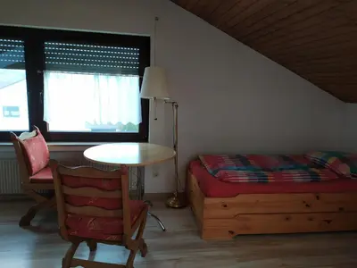 Ein Bett oder Betten in einem Zimmer der Unterkunft Fewo-Neschtle