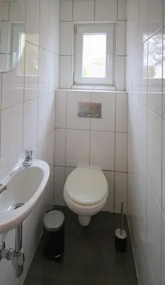 Ein Badezimmer in der Unterkunft Idyllisches Wohnen in grüner Oase