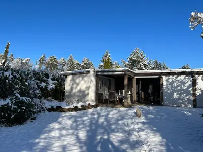 Grundriss der Unterkunft Bungalow Nordschwarzwald im Ferienpark Schellbronn mit tollem Garten für Natur- und Tierliebhaber