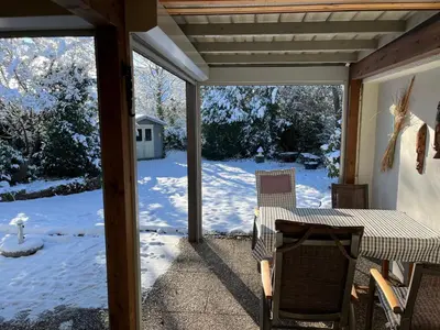 Grundriss der Unterkunft Bungalow Nordschwarzwald im Ferienpark Schellbronn mit tollem Garten für Natur- und Tierliebhaber