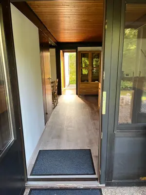 Grundriss der Unterkunft Bungalow Nordschwarzwald im Ferienpark Schellbronn mit tollem Garten für Natur- und Tierliebhaber