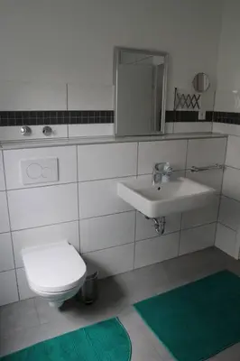 Ein Badezimmer in der Unterkunft Gästewohnung Pakulies