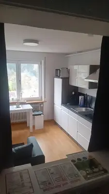 Küche/Küchenzeile in der Unterkunft Fridolin
