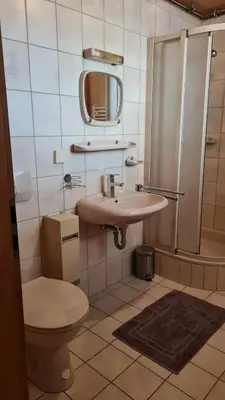 Ein Badezimmer in der Unterkunft Fridolin