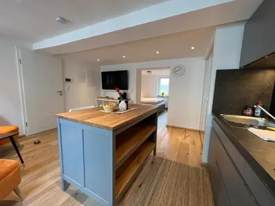 Küche/Küchenzeile in der Unterkunft Apartmenthaus Wagner