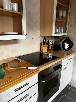 Küche/Küchenzeile in der Unterkunft Altstadtperle-Herz der Altstadt