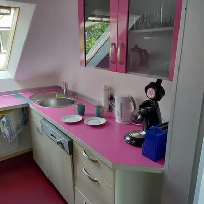 Küche/Küchenzeile in der Unterkunft Wohnung mit Weitblick