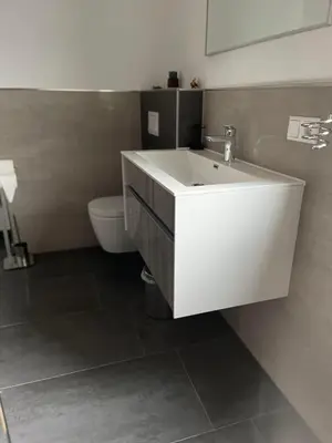 Ein Badezimmer in der Unterkunft Propeller Gästehaus OG