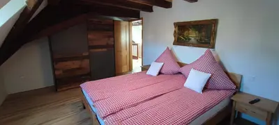 Ein Bett oder Betten in einem Zimmer der Unterkunft Apartment am Zolltor