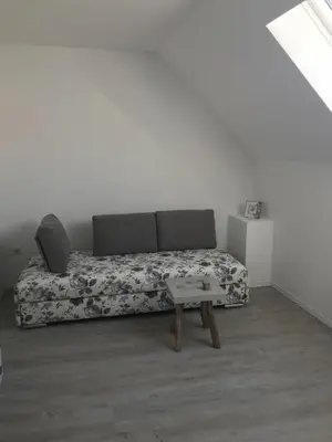 Ein Sitzbereich in der Unterkunft Landhaus Kirsch