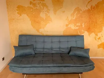 Ein Sitzbereich in der Unterkunft Tolle Wohnung mit Panoramablick