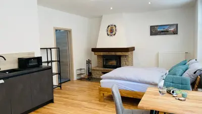 Ein Bett oder Betten in einem Zimmer der Unterkunft Heimatliebe Erfweiler Wohnung ZWÄ