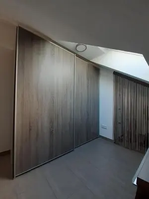 Grundriss der Unterkunft Fewo Steinhohle, DG 45qm, 1 Schlafzimmer & 1 Wohn-Esszimmer mit Bett